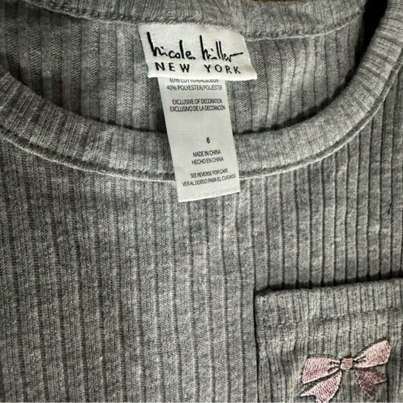 Nicole Miller 2 Shirt/Pant Sets SZ 6 Grey & Pink NWT & NWOT Casual - Picture 6 of 8